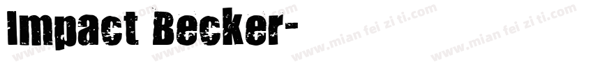 Impact Becker字体转换